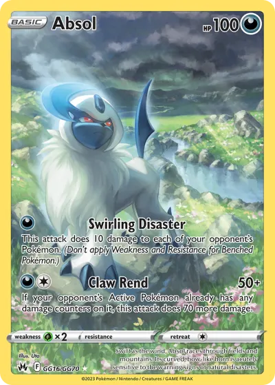Absol GG16/GG70 Trainer Gallery Rare Holo from Crown Zenith