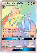 Aerodactyl-GX 244/236 Rainbow Rare from Unified Minds