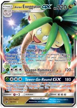 Alolan Exeggutor-GX 74/111 Rare Holo GX from Crimson Invasion