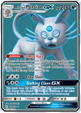 Alolan Persian-GX 219/236 Ultra Rare from Cosmic Eclipse