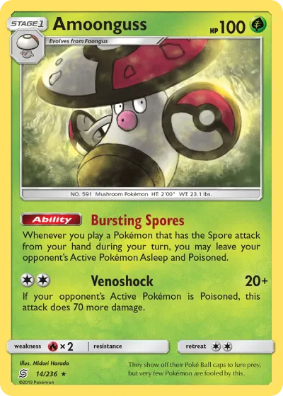 Amoonguss 14/236 Rare from Unified Minds