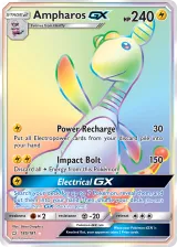 Ampharos-GX 185/181 Rainbow Rare from Team Up