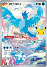Articuno 132/128 Illustration Rare from 30th Celebration