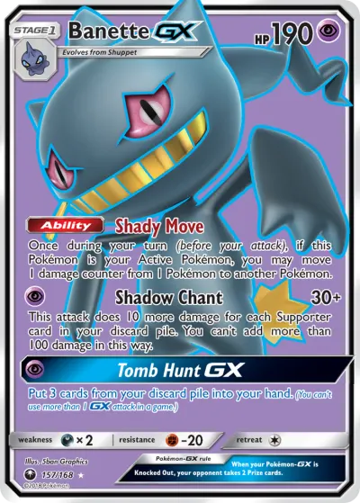 Banette-GX 157/168 Ultra Rare from Celestial Storm