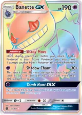 Banette-GX 174/168 Rainbow Rare from Celestial Storm