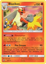 Blaziken 6/70 Rare Holo from Dragon Majesty