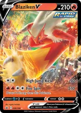 Blaziken V 020/198 Rare Holo V from Chilling Reign