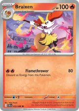Braixen 012/086 Common from Chaos Rising