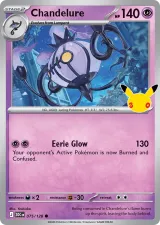 Chandelure 075/128 Common from 30th Celebration