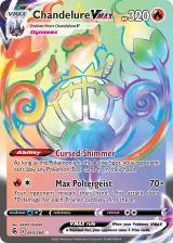 Chandelure VMAX 265/264 Rainbow Rare from Fusion Strike