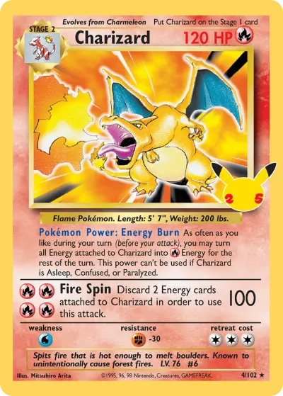 Charizard 4/25 Classic Collection from Celebrations