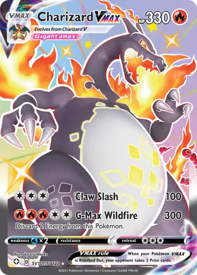Charizard VMAX SV107/SV122 Rare Holo VMAX from Shining Fates