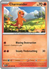Charmander 007/091 Common from Paldean Fates