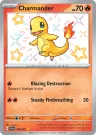 Charmander 109/091 Shiny Rare from Paldean Fates