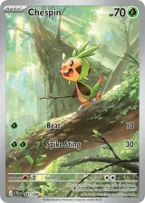Chespin 087/086 Illustration Rare from Chaos Rising