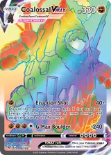 Coalossal VMAX 189/185 Rainbow Rare from Vivid Voltage