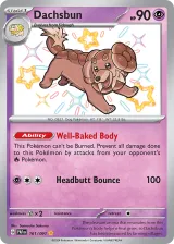 Dachsbun 161/091 Shiny Rare from Paldean Fates