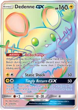 Dedenne-GX 219/214 Rainbow Rare from Unbroken Bonds