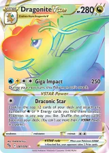 Dragonite VSTAR 081/078 Rainbow Rare from Pokémon GO