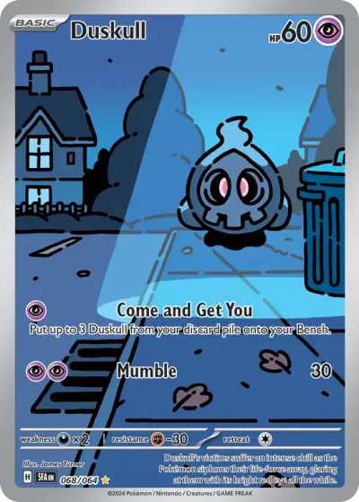 Duskull 068/064 Illustration Rare from Shrouded Fable