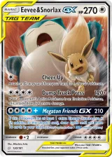 Eevee & Snorlax-GX 120/181 Rare Holo GX from Team Up