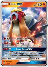 Entei-GX 10/73 Rare Holo GX from Shining Legends