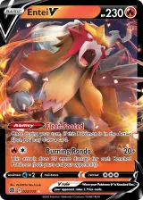 Entei V 022/172 Rare Holo V from Brilliant Stars