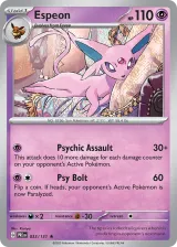 Espeon 033/131 Rare from Prismatic Evolutions