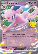 Espeon ex 070/128 Double Rare from 30th Celebration