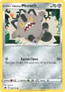 Galarian Meowth 084/159 Common from Crown Zenith