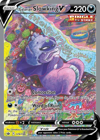 Galarian Slowking V 179/198 Ultra Rare from Chilling Reign