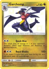 Garchomp SV40/SV94 Shiny Rare from Hidden Fates