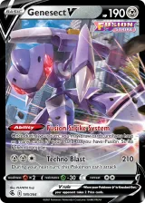 Genesect V 185/264 Rare Holo V from Fusion Strike