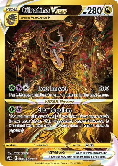 Giratina VSTAR GG69/GG70 Secret Rare from Crown Zenith