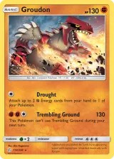 Groudon 113/236 Rare from Cosmic Eclipse
