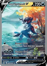 Hisuian Samurott V GG51/GG70 Rare Holo V from Crown Zenith
