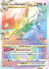 Hisuian Zoroark VSTAR 203/196 Rainbow Rare from Lost Origin