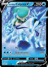 Ice Rider Calyrex V 045/198 Rare Holo V from Chilling Reign