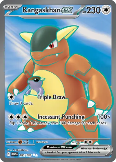Kangaskhan ex 190/165 Ultra Rare from 151
