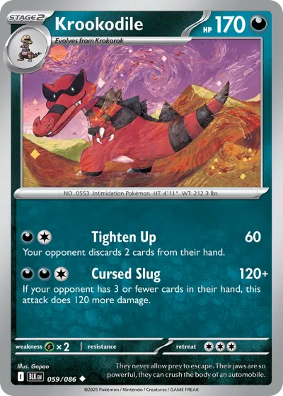 Krookodile 059/086 Uncommon from Black Bolt