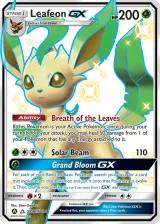 Leafeon-GX SV46/SV94 Shiny Rare GX from Hidden Fates