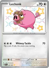 Lechonk 207/091 Shiny Rare from Paldean Fates
