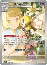Lillie's Ribombee 164/159 Illustration Rare from Journey Together