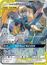 Lucario & Melmetal-GX 120/214 Rare Holo GX from Unbroken Bonds
