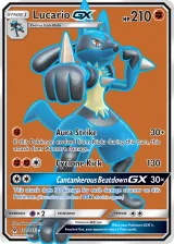 Lucario-GX 122/131 Ultra Rare from Forbidden Light