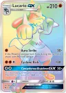 Lucario-GX 135/131 Rainbow Rare from Forbidden Light