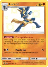 Lucario SV22/SV94 Shiny Rare from Hidden Fates