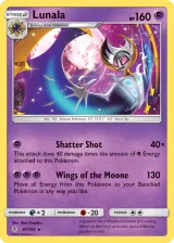 Lunala 61/145 Rare from Guardians Rising