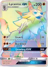 Lycanroc-GX 155/147 Rainbow Rare from Burning Shadows