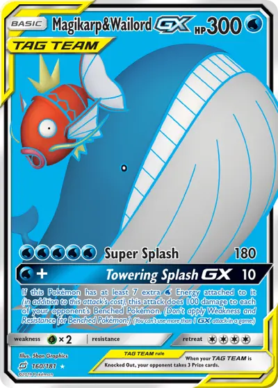 Magikarp & Wailord-GX 160/181 Ultra Rare from Team Up